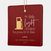 Deze kleine lichte, grappige gaskerst keramisch ornament (Links)