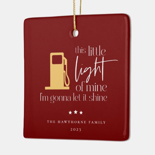 Deze kleine lichte, grappige gaskerst keramisch ornament (Links)