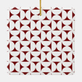 Deze kleine lichte, grappige gaskerst keramisch ornament (Achterkant)