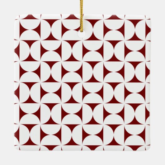 Deze kleine lichte, grappige gaskerst keramisch ornament (Achterkant)