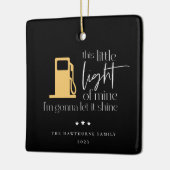 Deze kleine lichte, grappige gaskerst keramisch ornament (Links)