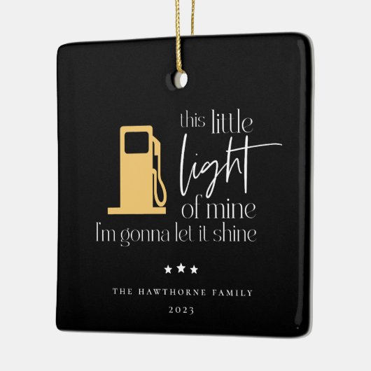 Deze kleine lichte, grappige gaskerst keramisch ornament (Links)