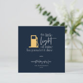 Deze kleine lichte, grappige gaslichte kerst (Staand voorkant)