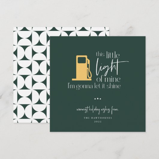 Deze kleine lichte, grappige gaslichte kerst (Voorkant / Achterkant)