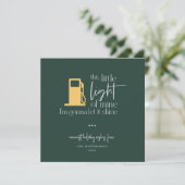 Deze kleine lichte, grappige gaslichte kerst (Staand voorkant)