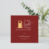 Deze kleine lichte, grappige gaslichte kerst (Staand voorkant)