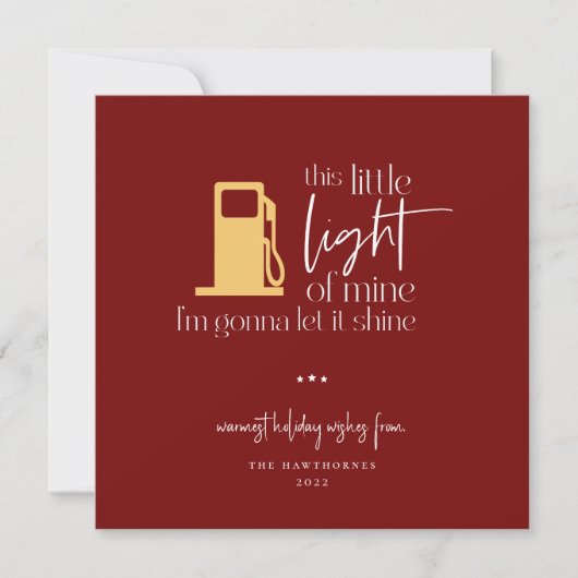 Deze kleine lichte, grappige gaslichte kerst (Voorkant)