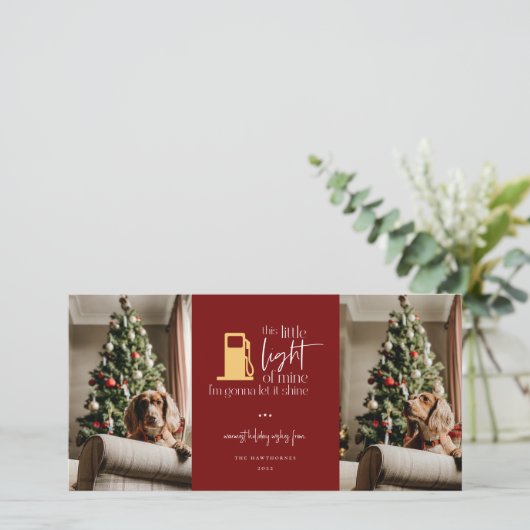 Deze kleine lichte grappige kerstfoto 2 (Staand voorkant)