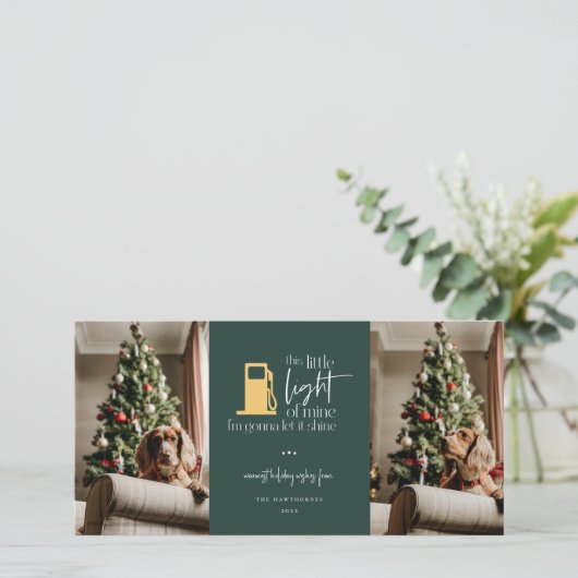 Deze kleine lichte grappige kerstfoto 2 (Staand voorkant)