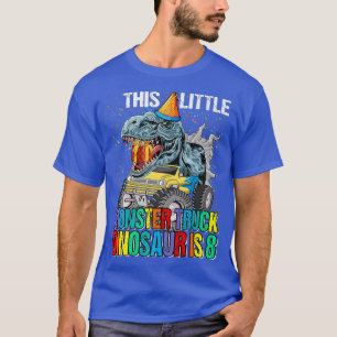 Deze kleine monster-vrachtwagen dinosaur is 8e ver t-shirt