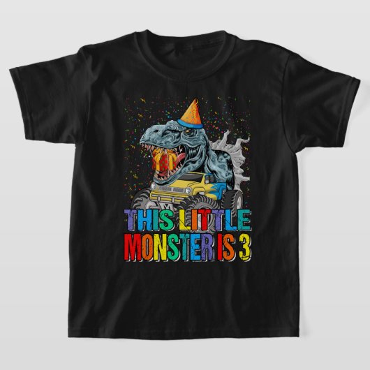 Deze kleine monstertruck is 3 jaar. t-shirt (Laagn)