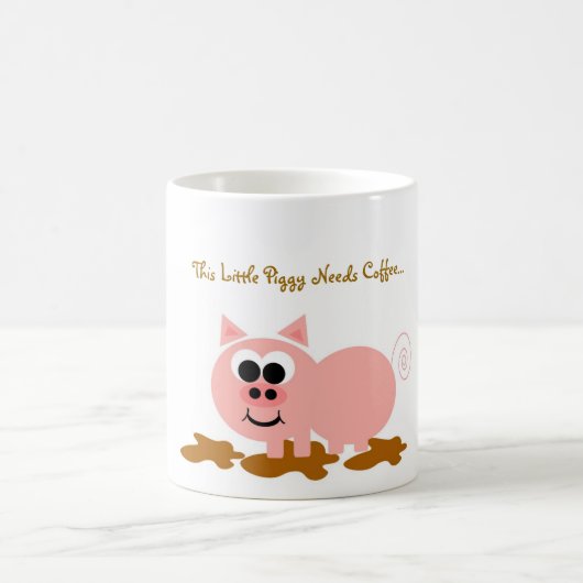 Deze kleine piggy heeft koffie-Mok nodig Koffiemok (Center)