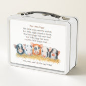 Deze kleine piggy Metal Lunchbox (Achterkant)