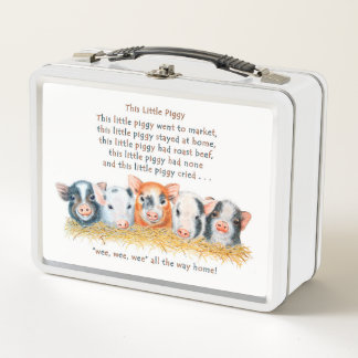 Deze kleine piggy Metal Lunchbox