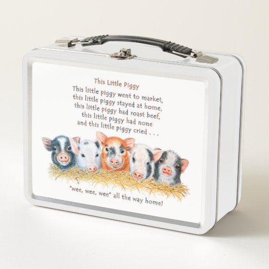 Deze kleine piggy Metal Lunchbox (Voorkant)