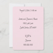 "Deze kleine piggy" nodigt eerste verjaardag uit Kaart (Achterkant)