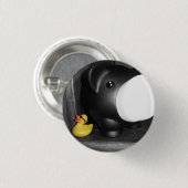 'Deze kleine piggy' Rubber Duck Button (klein) (Voorkant /achterkant)