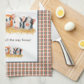 Deze kleine piggy Tea Towel, keukenhanddoek (Quarter Fold)
