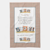 Deze kleine piggy Tea Towel, keukenhanddoek (Verticaal)