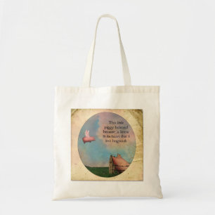 Deze kleine piggy tote bag