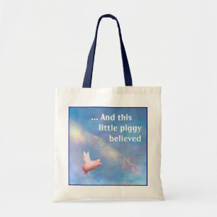 Deze kleine piggy tote bag