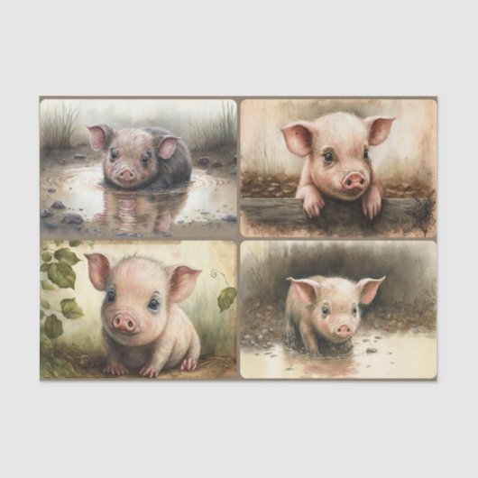 Deze kleine piglet tissuepapier (Voorkant)