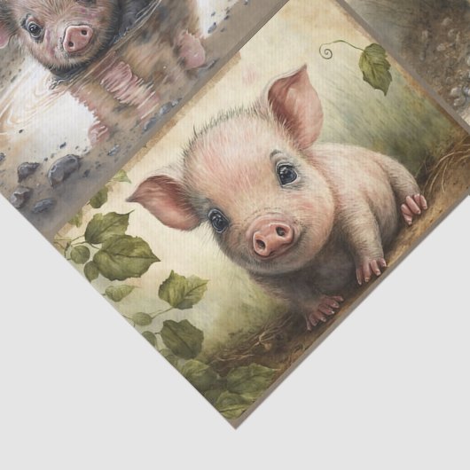 Deze kleine piglet tissuepapier (Detail)