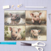 Deze kleine piglet tissuepapier (Craft)