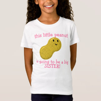 deze kleine pinda wordt een grote zus t-shirt