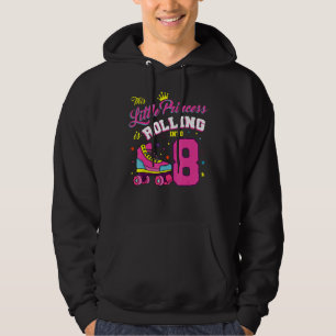 Deze kleine prinses rolt in 8 rolschaatsen hoodie