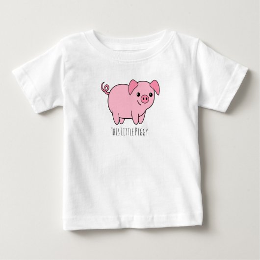 Deze kleine pruik-Baby T-shirt (Voorkant)