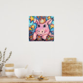 Deze kleine pruik ging naar Hog Daze Poster (Keuken)