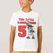 Deze kleine slinger maakte 5 honkbal om t-shirt (Voorkant)