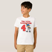Deze kleine sloebber werd 4 honkbal t-shirt (Voorkant volledig)