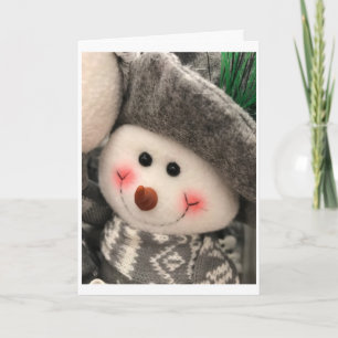 DEZE KLEINE SNOWMAN WIL ZEGGEN *MERRY CHRISTMAS* FEESTDAGEN KAART