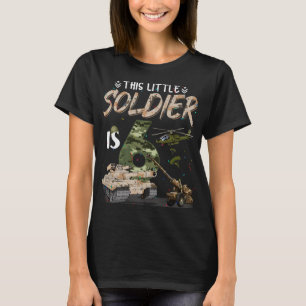 Deze kleine soldaat is 6 militaire dag 6e klap t-shirt
