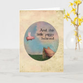 Deze kleine speelbal dacht kaart (Gele Bloem)