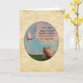 Deze kleine speelbal dacht kaart (Gele Bloem)