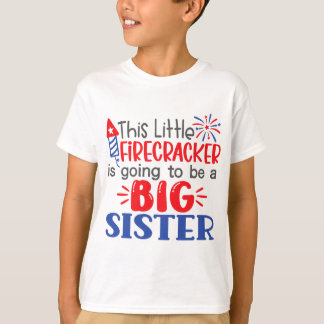Deze kleine voetzoekers wordt een grote zus t-shirt