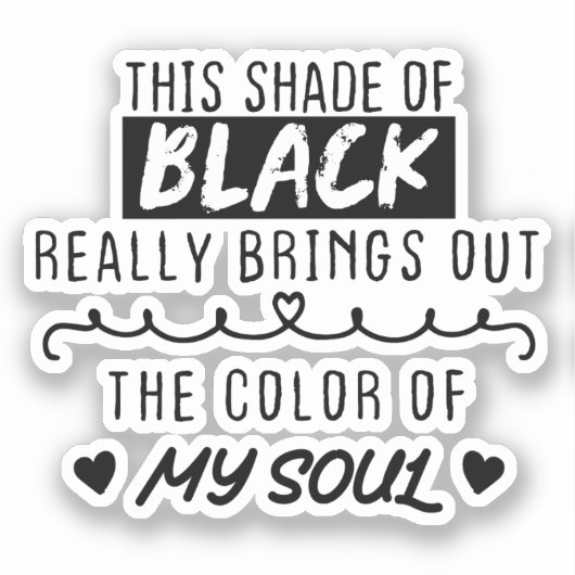 Deze kleur van zwart brengt de kleur van sticker (Voorkant)