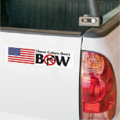 Deze kleuren buigen niet bumpersticker (Op Truck)
