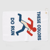 Deze kleuren doen lopen golf handdoek (Horizontaal)