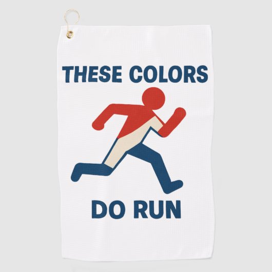 Deze kleuren doen lopen golf handdoek (Voorkant)