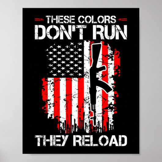 Deze kleuren draaien Reload Funny Quote 1 Poster (Voorkant)