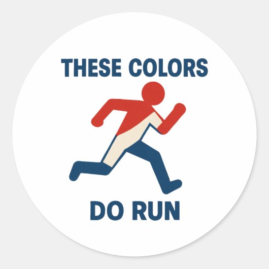Deze kleuren draaien Sticker (Voorkant)