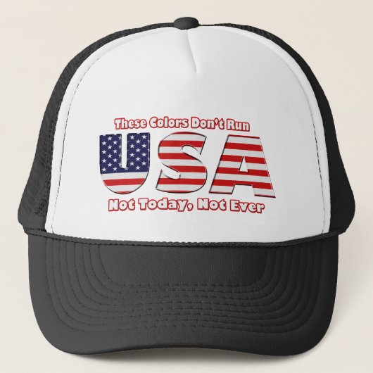 Deze kleuren leiden Amerika niet Trucker Pet (Voorkant)