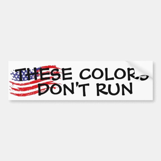 deze kleuren leiden niet tot amerikaanse patriot u bumpersticker (Voorkant)