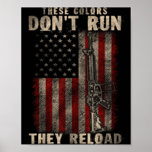 Deze kleuren lopen niet leeg, ze herladen, wapens poster