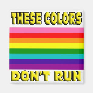 Deze kleuren lopen niet. magneet