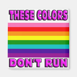 Deze kleuren lopen niet. magneet